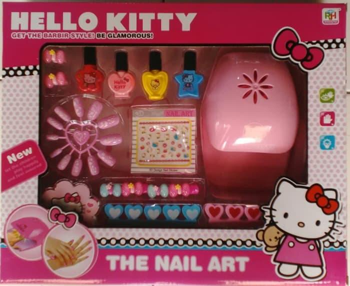 Mainan Anak Perempuan - The Nail Art Hello Kitty Beauty Set Kuku Palsu