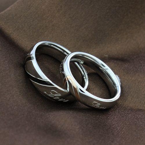 Titanium Cincin Couple - Cincin Tunangan - Cincin Nikah CC003