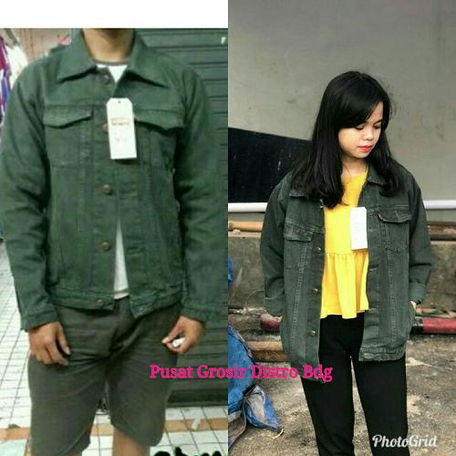 Jaket Jeans levis Hijau army / jaket levi original
