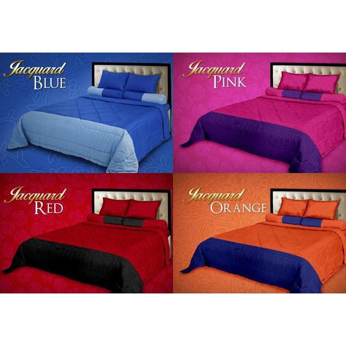 BED COVER SET FATA JACQUARD 3 DIMENSI HARGA RESELLER - JDOAIHTG