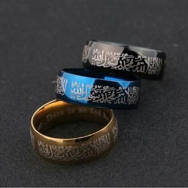 Cincin Tauhid Islami Titanium ANTI KARAT SELAMANYA CT79