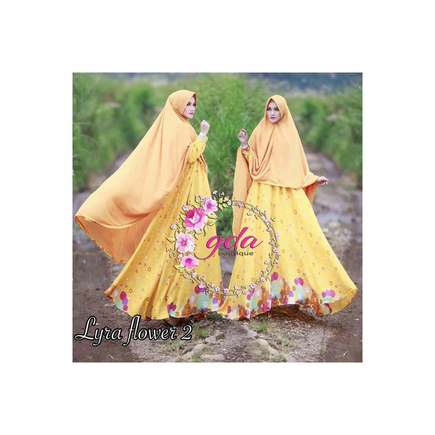 RESTOK Lyra Flowers Syar'i vol.2 NeW B,ori y Gda Boutique
