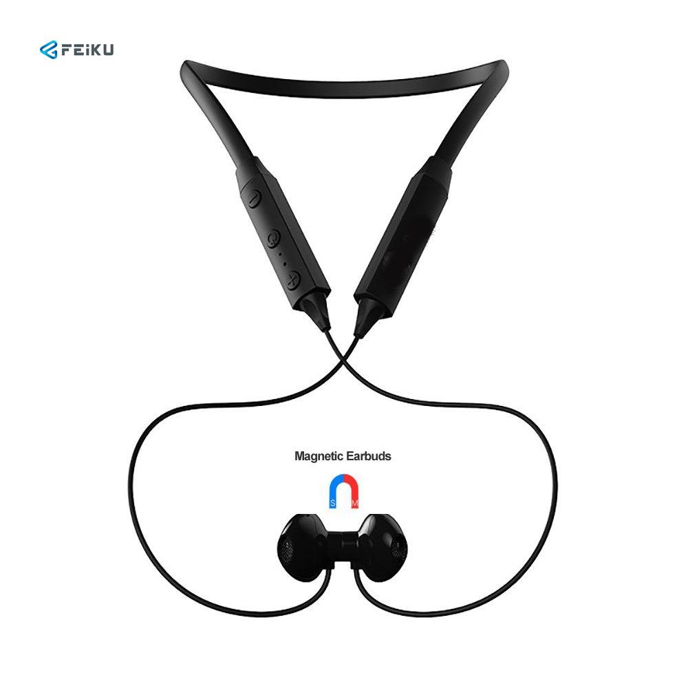 Headset Nirkabel Tahan Keringat IX Headphone Bluetooth Leher Magnetik Ringan Bluetooth 4.2 Kebisingan Membatalkan untuk Olahraga Musik untuk Iphone 6 7 8 X Samsung Note8 s8 Laptop PC Tablet Windows