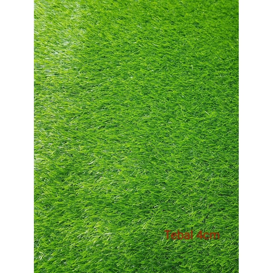 Rumput Sintetis - Super Grass - Hijau - Tebal 4 Cm