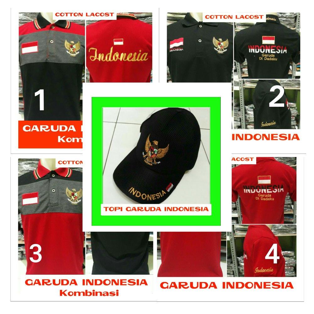 Paket kaos polo garuda Indonesia plus topi di lapak Fashion depok bahrudin_tanjung