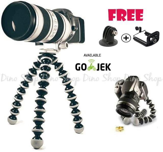Baru! Gorillapod U002F Flexible Tripod Ukuran Large For Vlog Action Cam & Dslr - ready stock