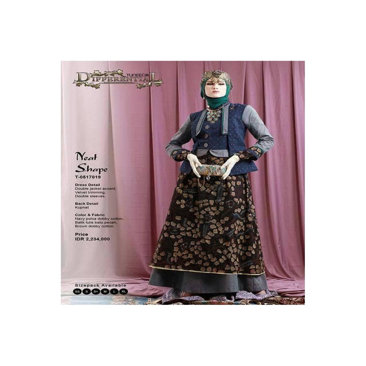 GAMIS BATIK MADURA / GAMIS TUNEECA / BATIK TULIS MODERN / 0517019