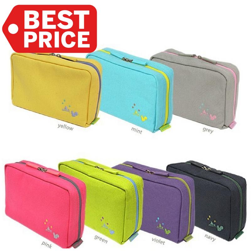 Bank Book Dompet Organizer Buku Tabungan - Pink Tua