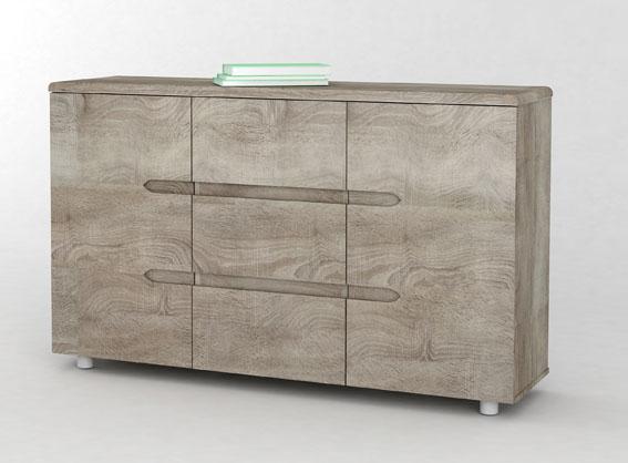 Anya-Living Lemari Bufet Easy Sonama Oak By Anya-Living