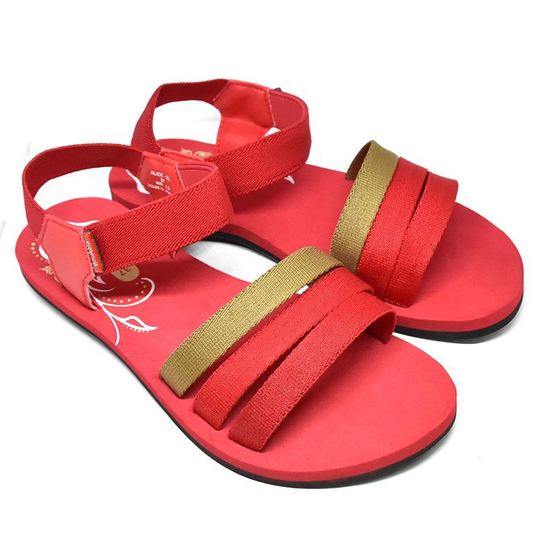 CARVIL SANDAL GUNUNG LADIES ALICE-GL RED BEIGE