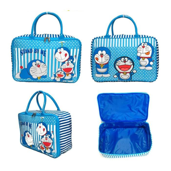 Tas Travel Bag Koper Kanvas Renang Anak Dewasa Doraemon Edisi Limited