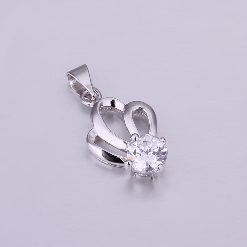 Liontin Emas Putih liontin wanita Kalung gaya (tanpa rantai) P004 LKNS925P004