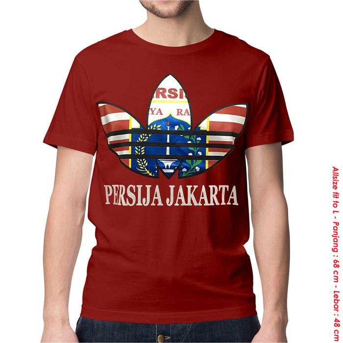 KAOS BAJU DISTRO BOLA INDONESIA - PERSIJA JAKARTA LOGO RED