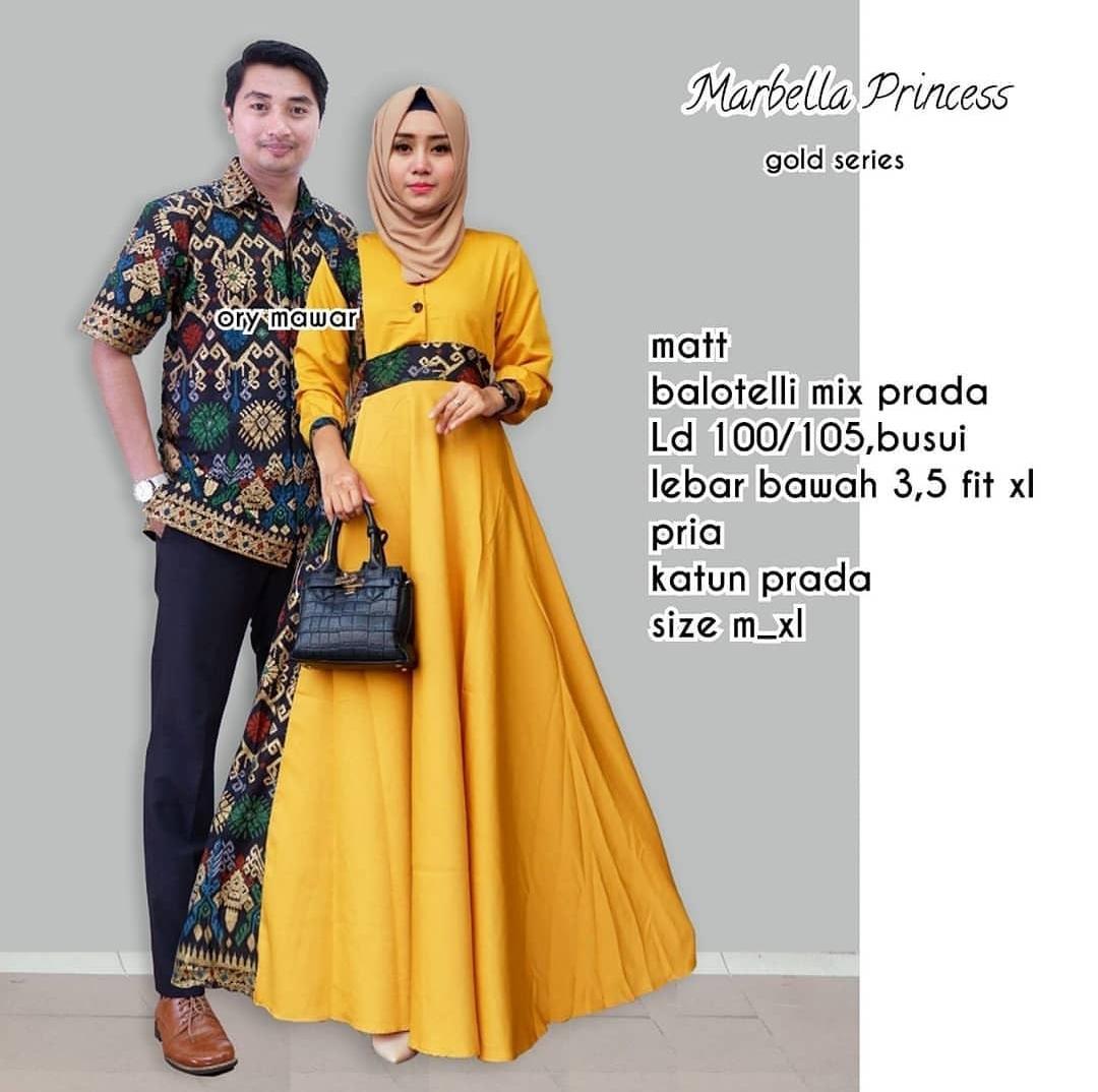 TERMURAH - Batik Couple Marbella Kuning