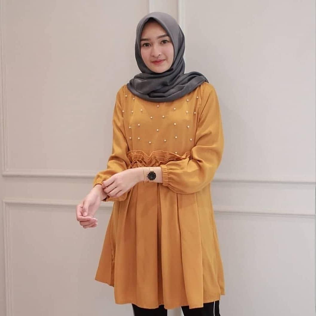 Atasan Wanita Original Alma Top Balotely Blouse Baju Wanita Muslim Panjang Top Casual Trendy Pakaian Cewek Fashion Best Seller