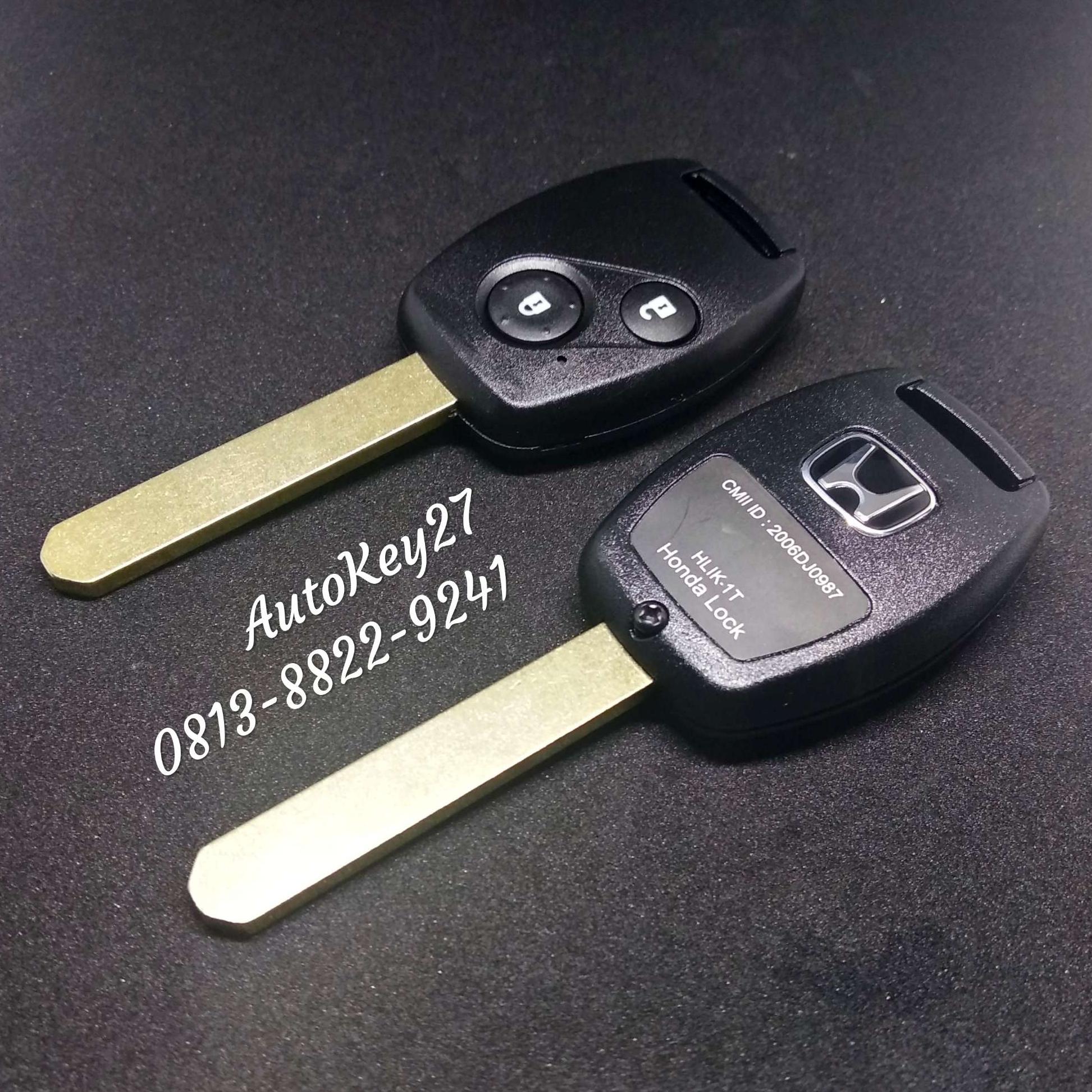 Casing Cover Kunci Mobil Honda CRV Jazz Brio Mobilio City Freed Honda 2 Tombol Plus Rumah Remote dan Tombol