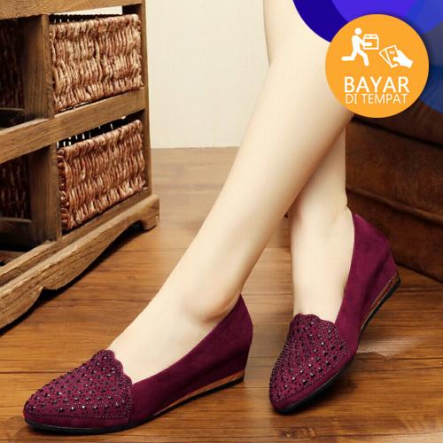 SANDAL SLIP ON WEDGES JS09 MARUN
