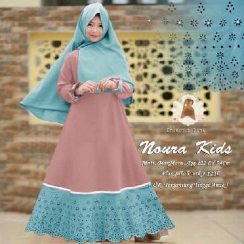 SUPPLIER GROSIR 15691 T12 BAJU MUSLIM ANAK PEREMPUAN MAXI DRESS LENGAN PANJANG MAXY PAKAIAN BUSANA PESTA WANITA SYARI GAMIS KIDS TERBARU WARNA PINK MURAH TERMURAH BAHAN MAXMARA LOTUS
