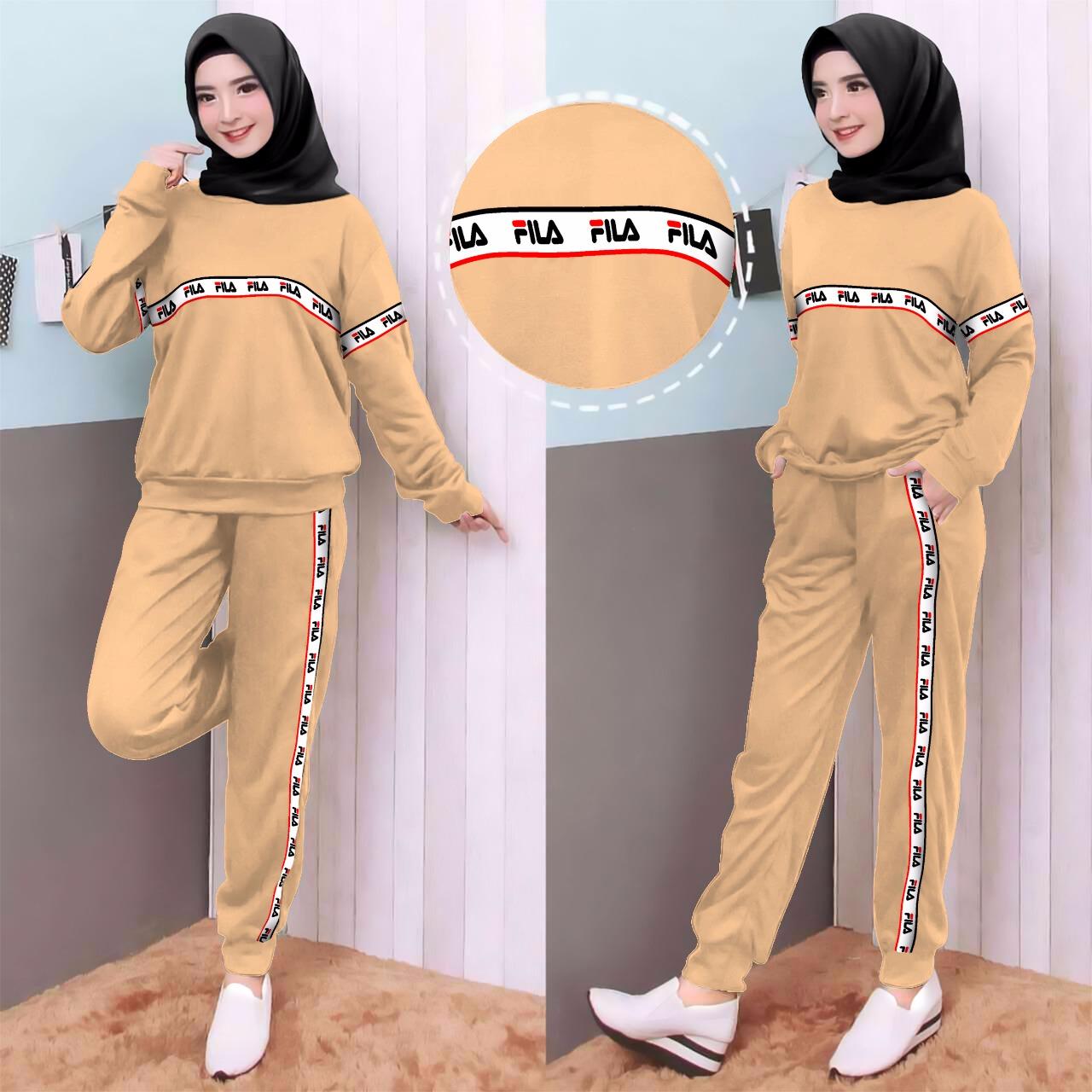 Maestro setelan Fila / st fila / baju fila / celana fila / pakaian cewek / baju cewek terbaru / Baju Terusan Wanita / Jumpsuit Cantik / Playsuit Wanita / Jamsuit Wanita / Jumpsuit Cewek / Setelan Jumpsuit