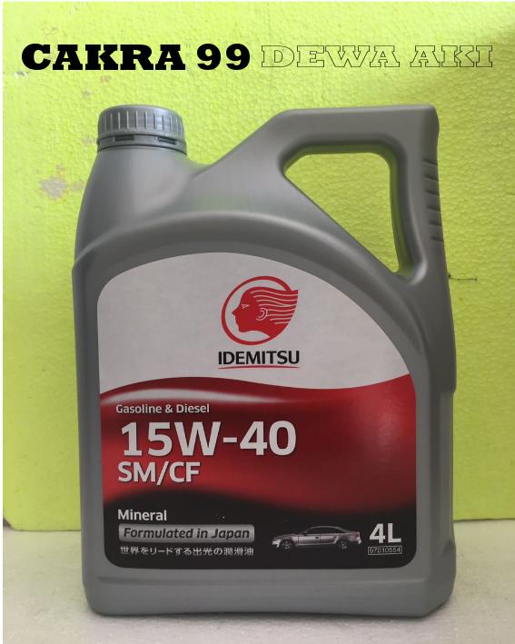 OLI MOBIL IDEMITSU SM CF 15W40 kemasan 4 Liter UNTUK MOBIL CHEVROLET