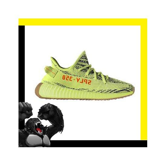 Sepatu Sneakers Adidas Yeezy Boost 350 V2 semi Frozen Yellow