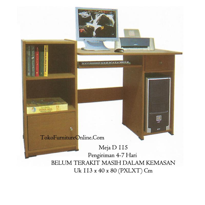 Meja Laptop Kerja Kantor Komputer Belajar Sekolah Serbaguna D 115