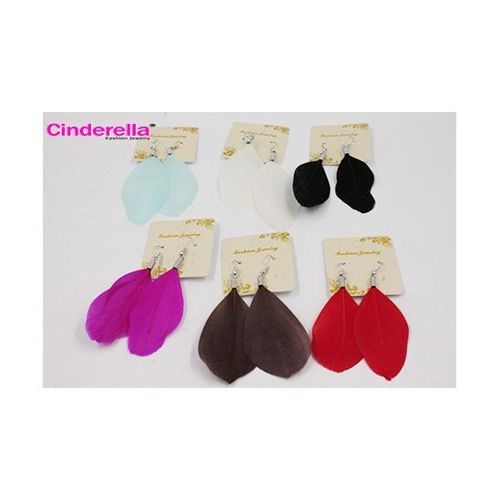 Anting Bulu Ayam Etnik / Anting Pesta / Anting Hijab Bulu Ayam