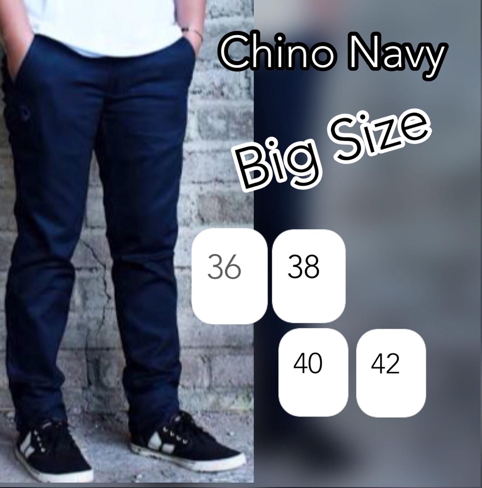 Chino Panjang Jumbo Moca Referensi Daftar Harga Terbaru Indonesia Celana Chino Panjang Pria Navy BIG SIZE 36 42
