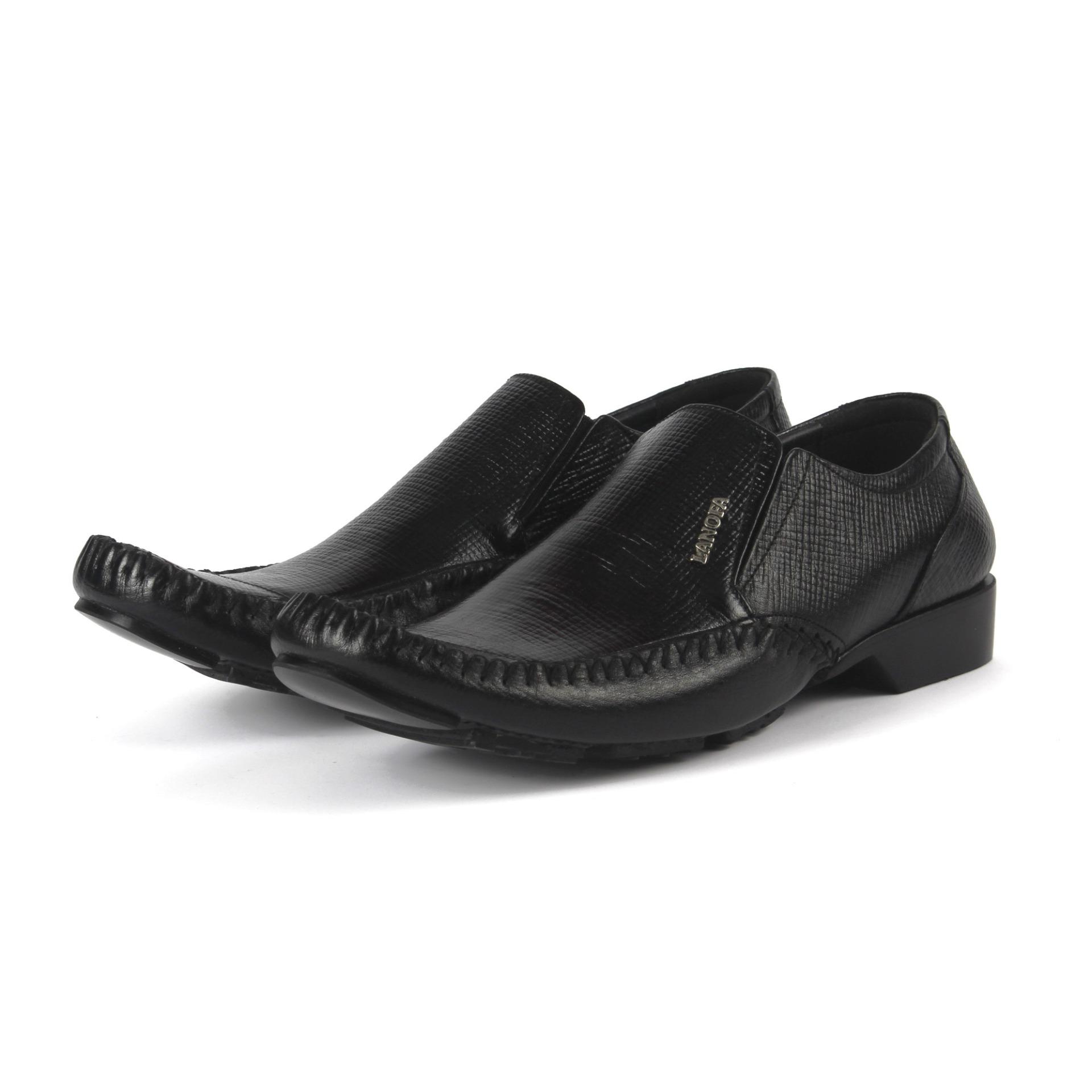Sepatu pantofel / Sepatu pria / Sepatu kerja bahan 100% kulit Asli Berkualitas Tinggi-hitam LANOFA 1157 Di Jakarta