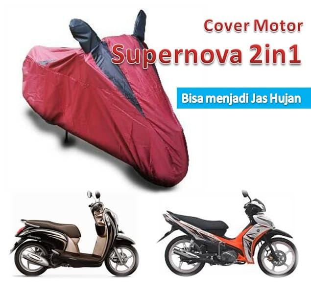 Cover Motor Dual Fungsi (Bisa Sebagai Jas Hujan) Buat Motor Bebek dan Matik
