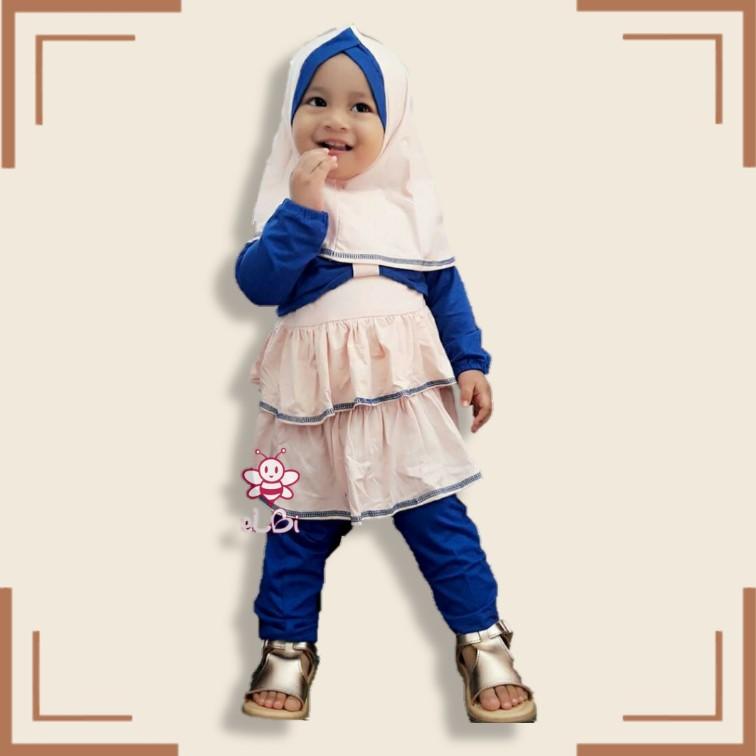 eLBi - Baju Muslim Anak Perempuan / Baju Muslim Balita Perempuan / Gamis Anak Perempuan / Winnie Series