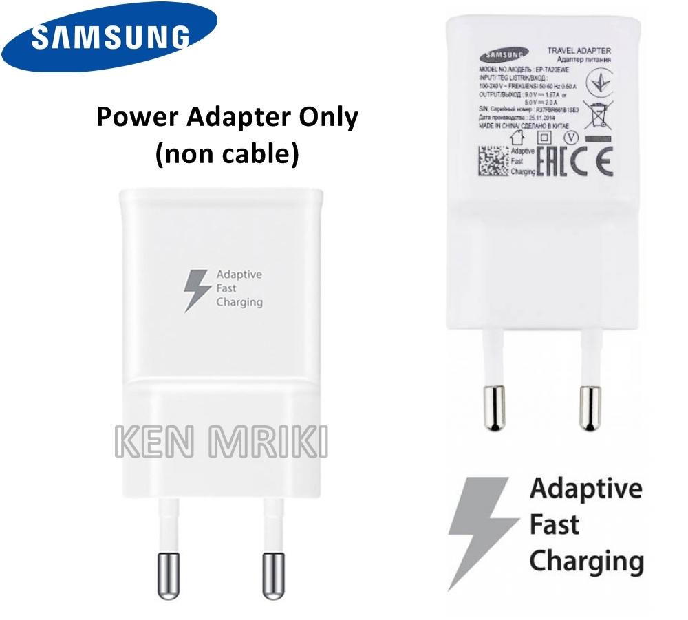 Samsung Power Adapter Fast Charging Galaxy Note 4 Kepala / Batok Charger tanpa kabel - Putih