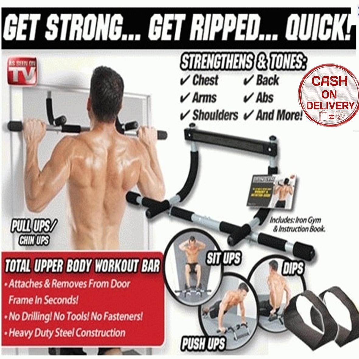 Kado Unik-- Alat Fitnes Iron Gym / Alat Fitnes Pull Up / Alat Fitnes Olahraga / Alat Fitnes Praktis / Alat Fitness Portabel / Alat Fitness Olahraga Serbaguna / Alat Fitnes Iron Gym Murah