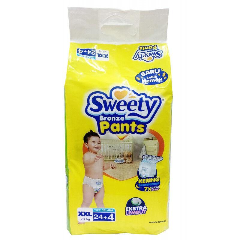 Popok Celana Bayi Pampers Sweety Bronze Pants XXL 28