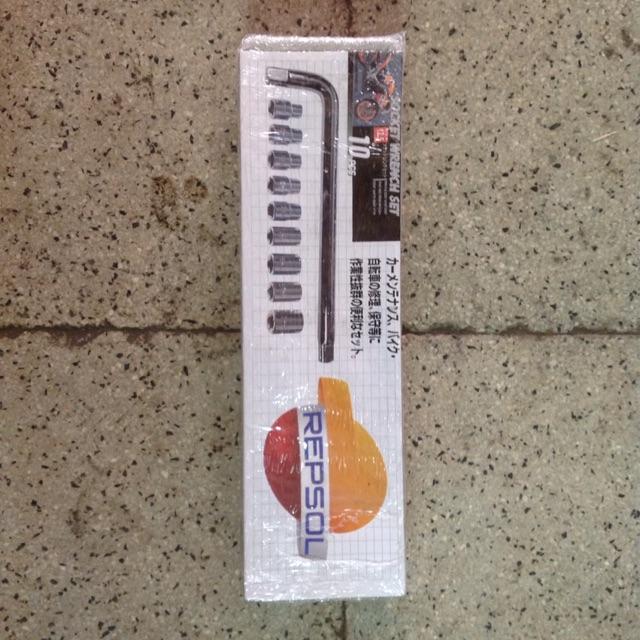 kunci sok 10 pcs repsol sepeda motor mobil