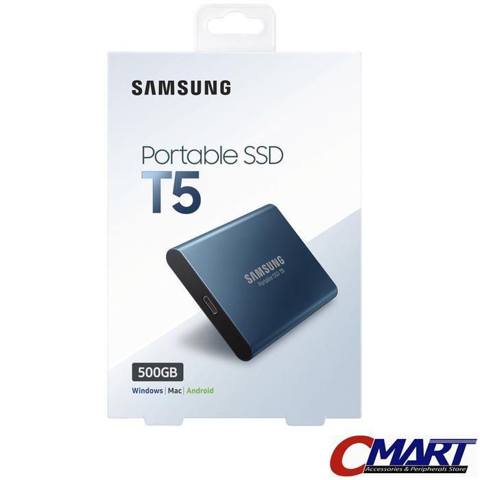 ORIGINAL - Samsung SSD Portable T5 500GB Eksternal External USB 3.1 MU-PA500B/WW