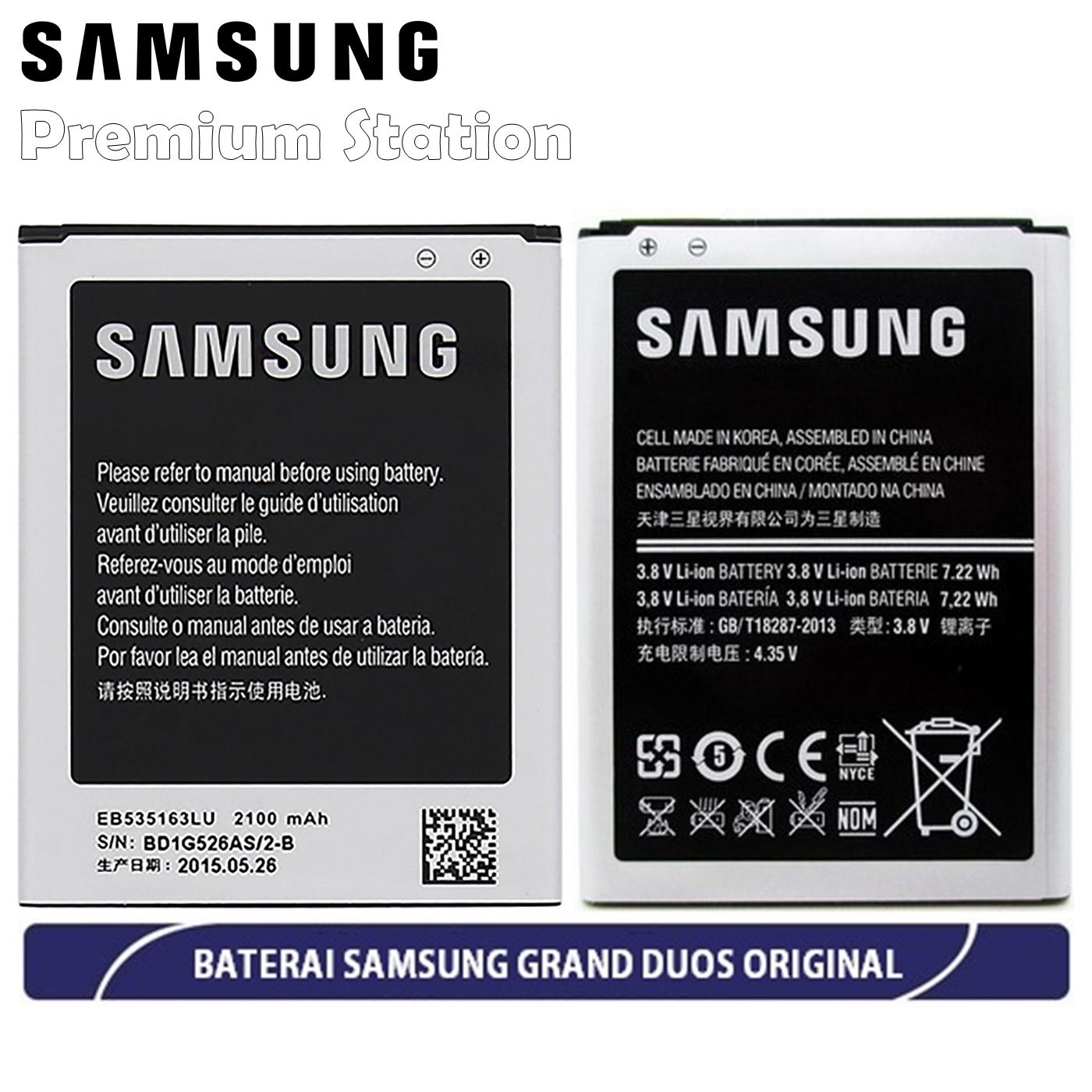 Samsung Galaxy Premium Baterai Grand Neo / Duos GT-i9080 / i9082 Kapasitas 2100 mAh - Original