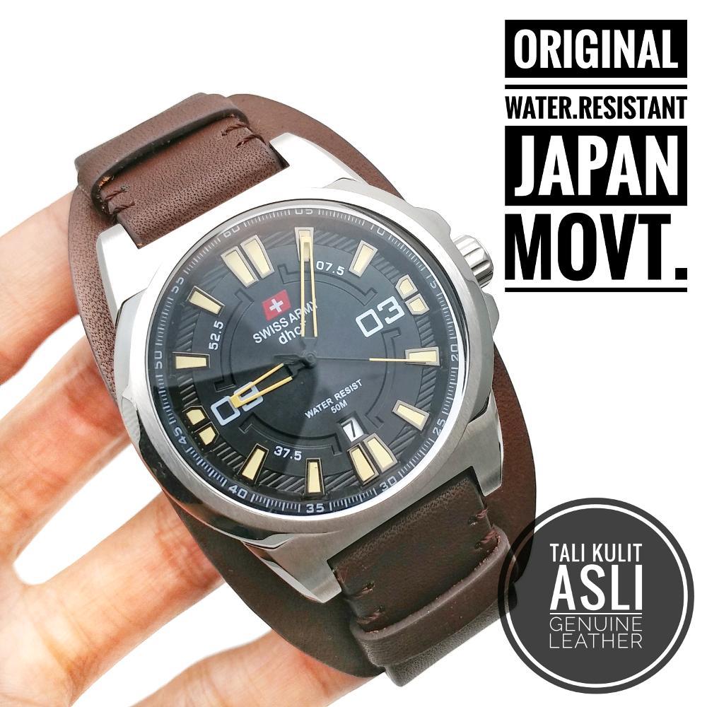 Anti Air Jam Tangan Swiss Army Original By Hargajam Cowok Ori Water Resist Model Expedition