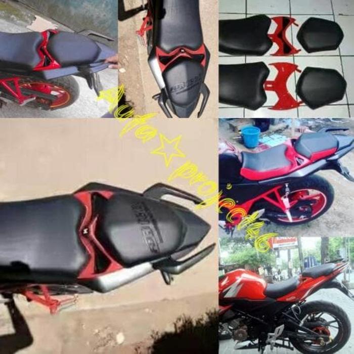 jok pisah All new honda Cb150R ||| JOK motor anak | sarung| hidrolik| sandaran belakang | kulit| custom | nmax | cover| jaring| vario | beat | sandaran| cover| variasi | c70 | mio | cb | rx king |