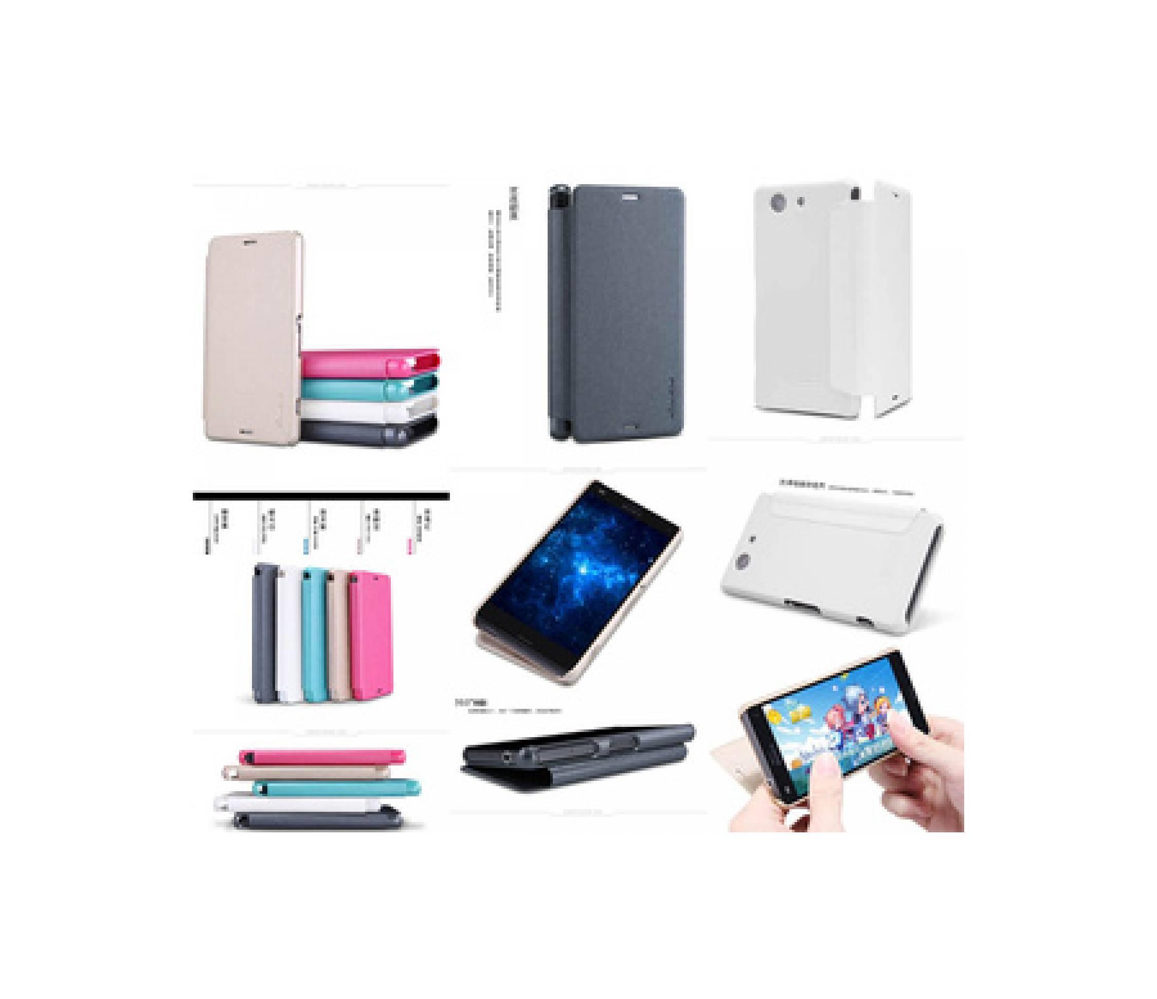 Jual Nillkin Sparkle Leather Flip Cover Case Sony Xperia Z3 Compact