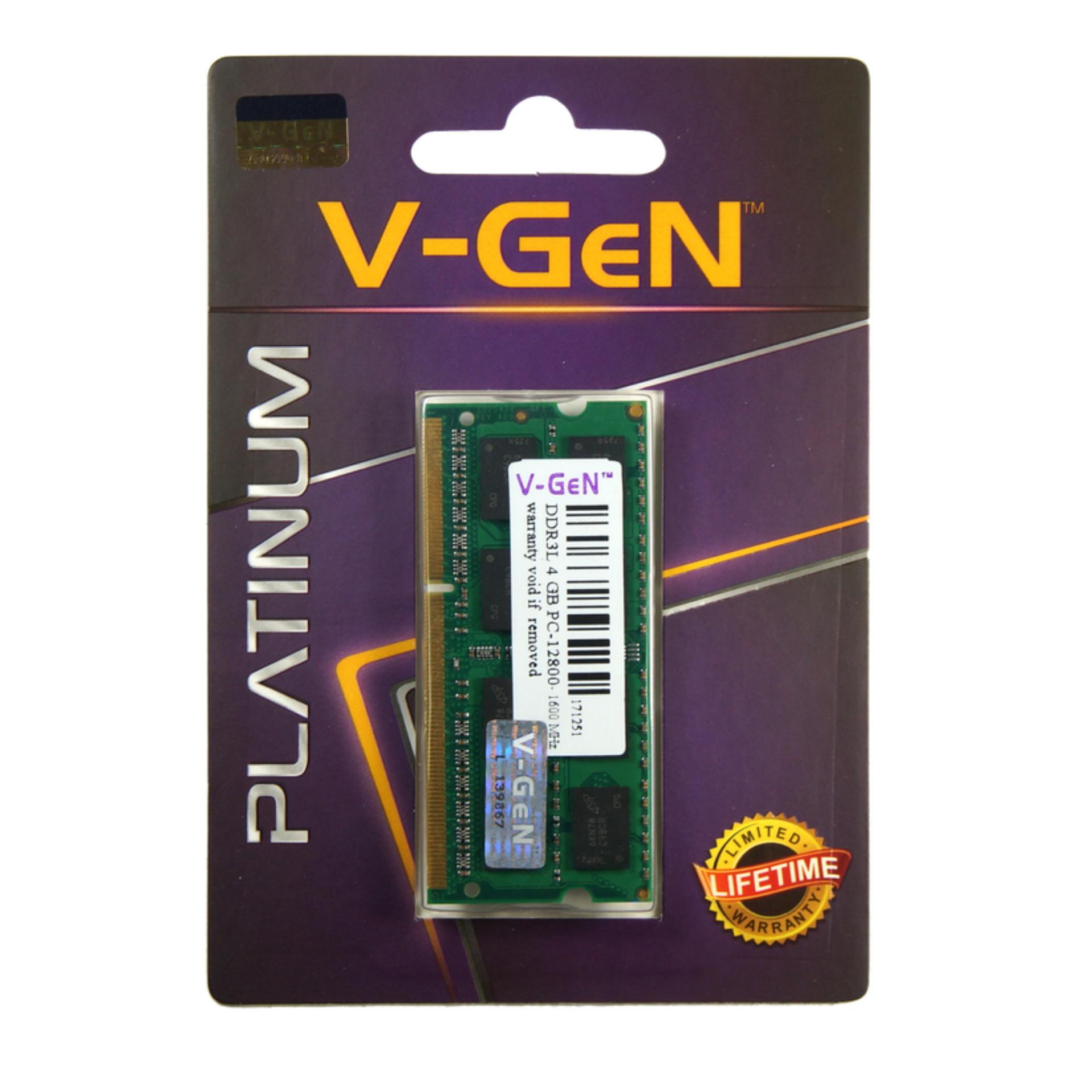 RAM DDR3 SODimm V-GeN 4GB PC12800/1600Mhz - Memory Laptop VGEN