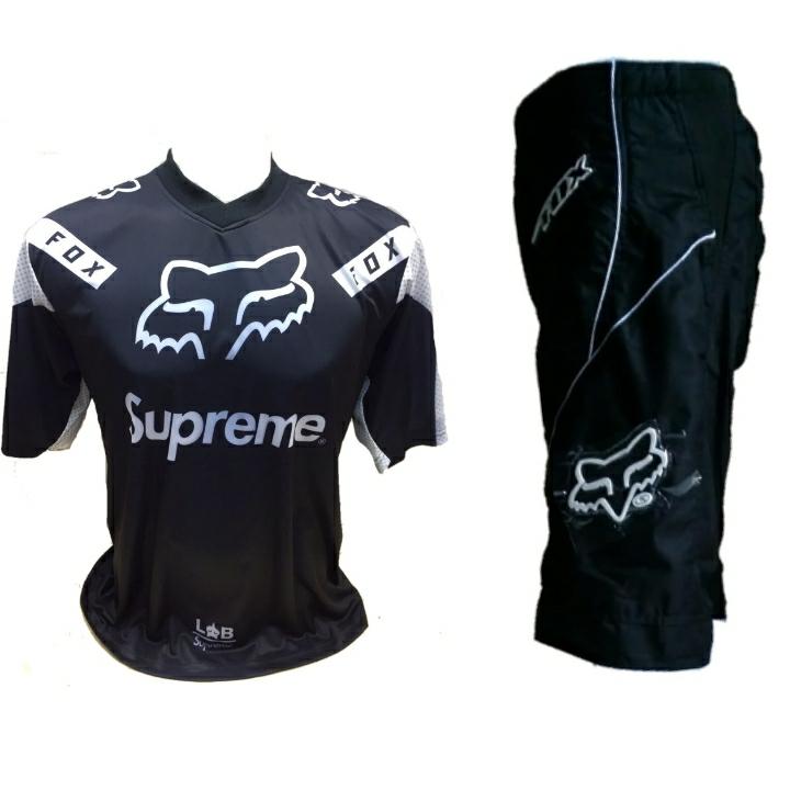 Jersey Celana Sepeda Trail Cross Murah Berkualitas Pendek Fx1 (Hitam)