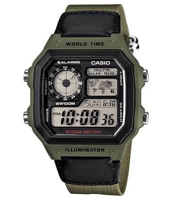 Jam tangan Casio AE 1200 WHB / AE-1200 WHB pria/cowok original