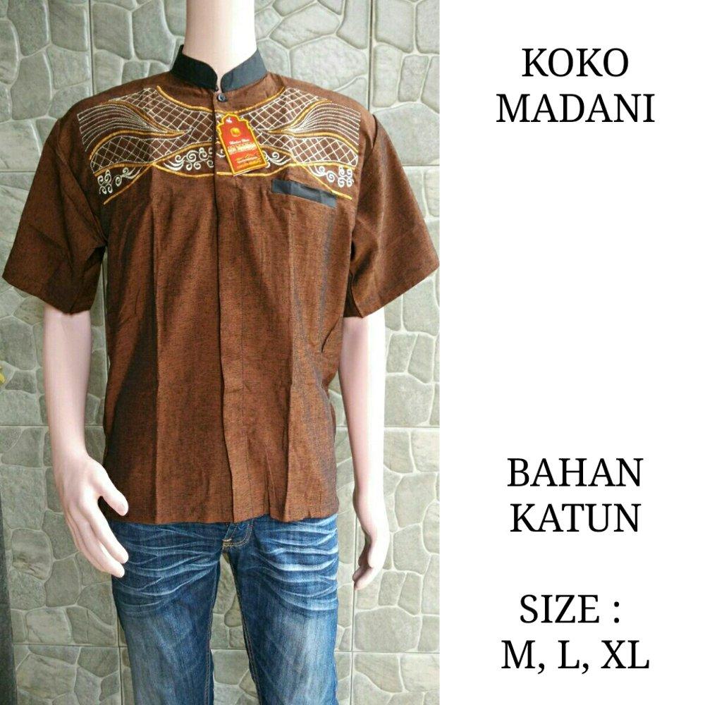 Koko madani 1 - koko - koko batik - baju koko - batik - batik pria - batik kantor - seragam batik di lapak Batik Gaul Pekalongan nur_janah2611