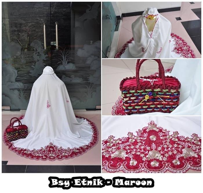 Pusat Mukena Indonesia Tasikmalaya Mukena mewah / Mukena dewasa / Mukena bali / Mukenah / Mukena katun jepang / Mukenah Wanita / Mukena Putih / Mukenah Murah / Mukenah Jumbo / Mukenah Remaja / Mukenah Dewasa BSY Etnik Maroon