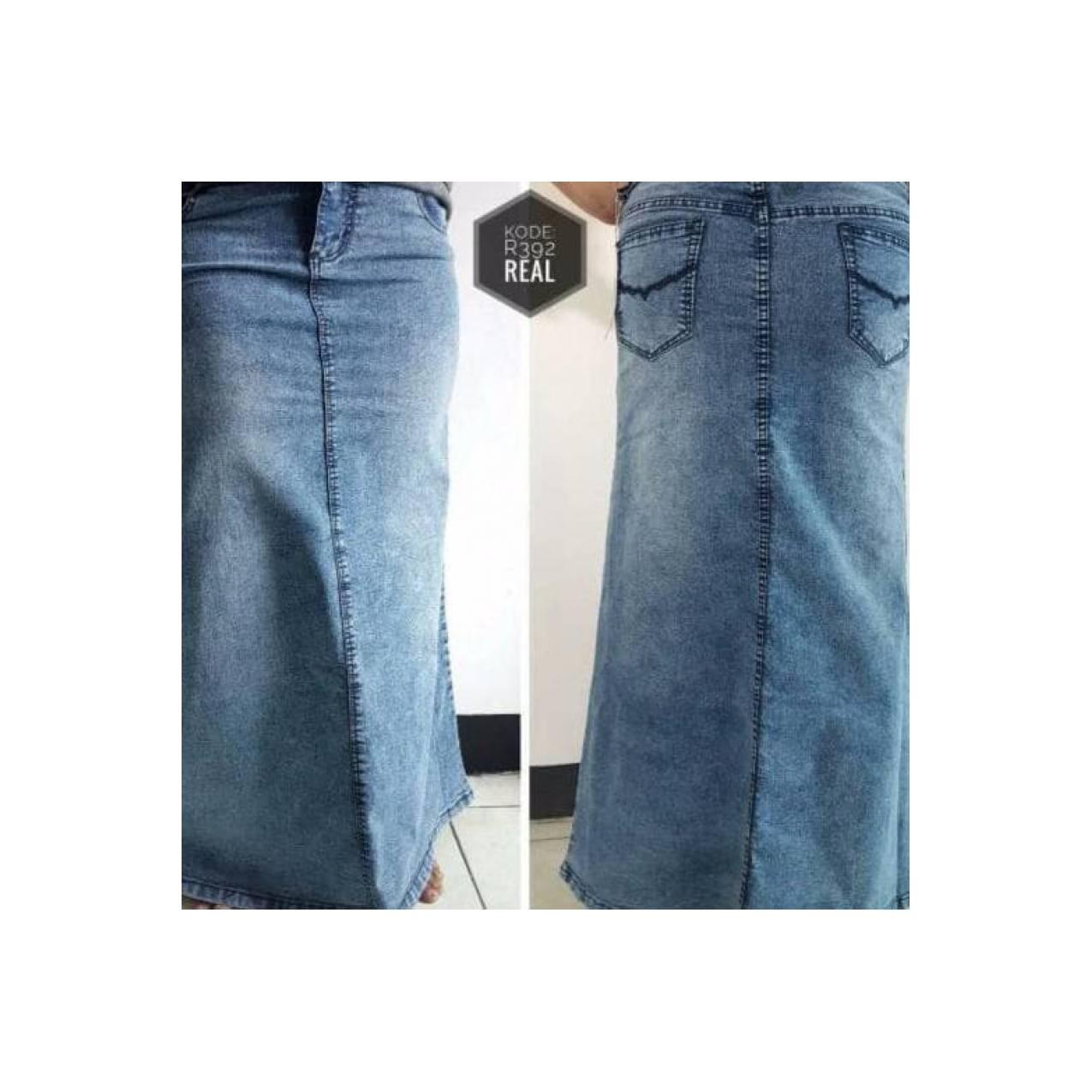 Promo!! Terlaris / Rok Jeans / Span Panjang / Kekinian / Bawahan Cewek