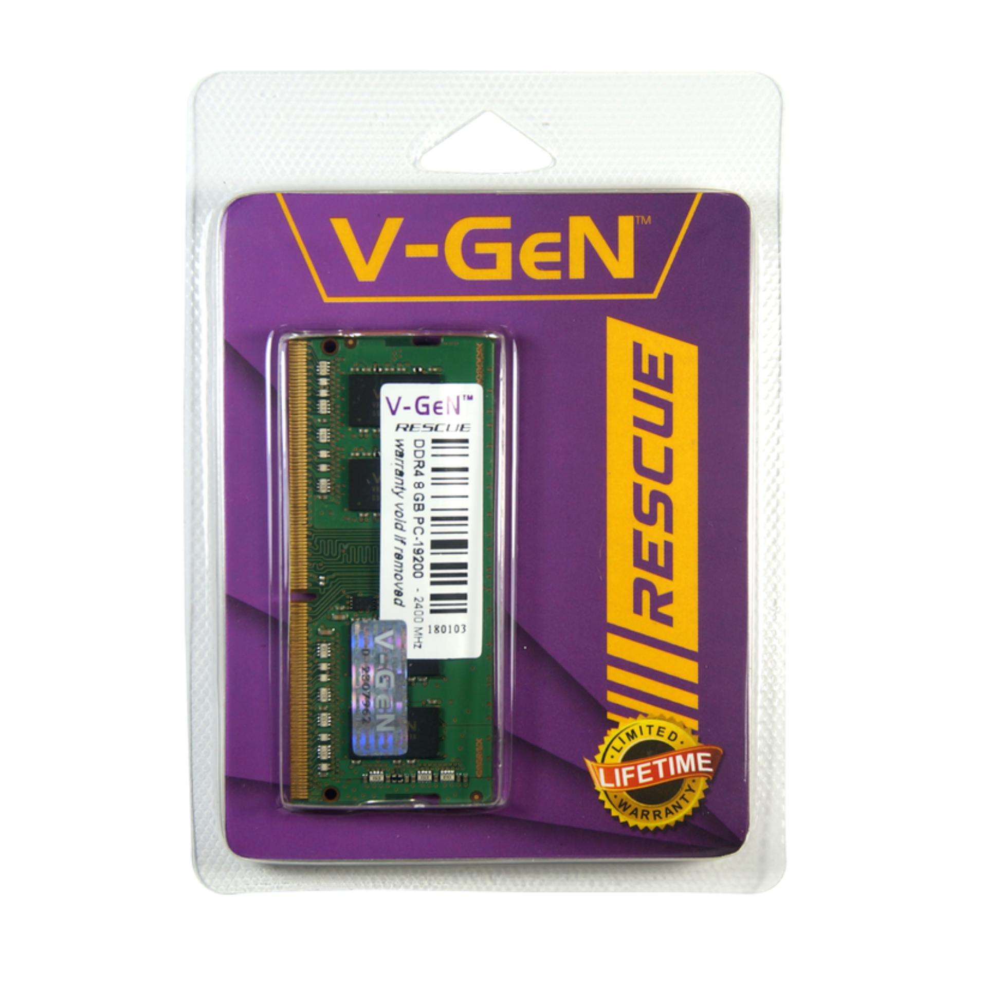 RAM DDR4 SODimm V-GeN RESCUE 8GB PC19200/2400Mhz (Memory Laptop VGEN)