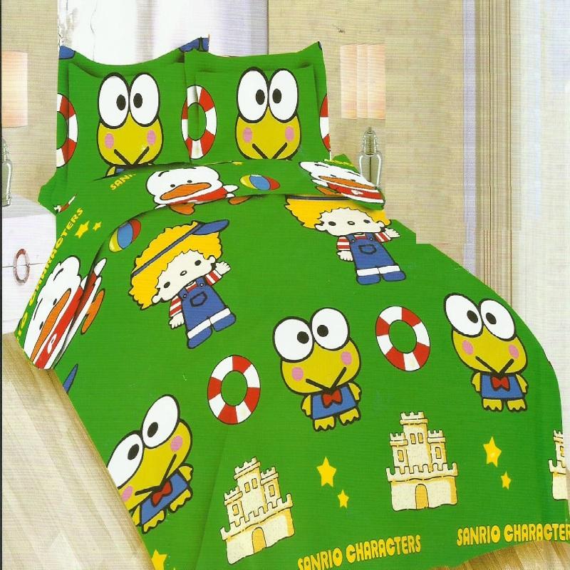 Bonita Sprei King Bantal 4 Motif Keroppi & Friends 180x200 cm