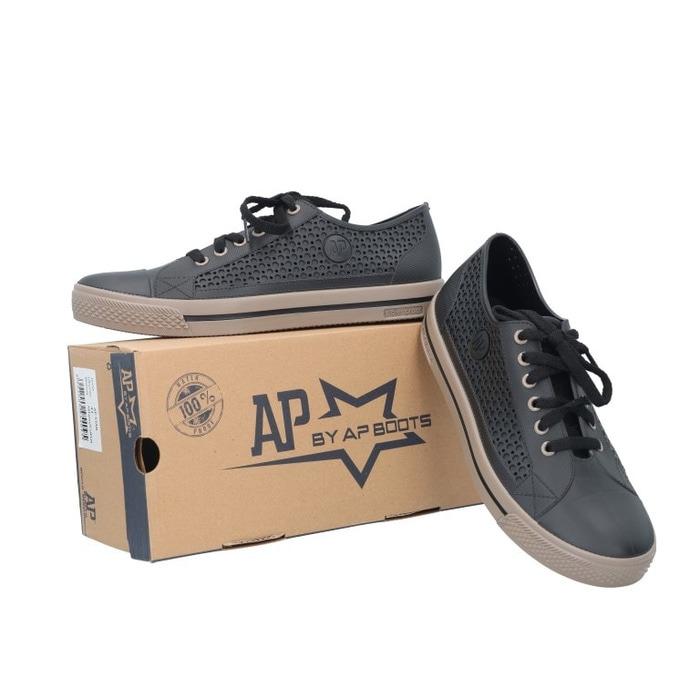 Sepatu APstar AP Star Sepatu Pria Wanita PVC bkn Converse Nike Coklat - Cokelat Muda, 40
