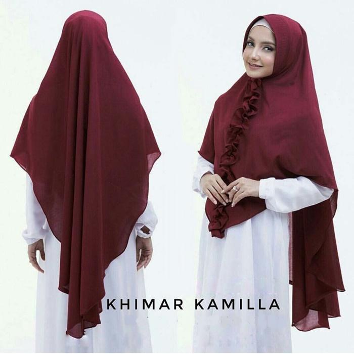Jilbab Khimar Kamilla Syari Panjang Instan
